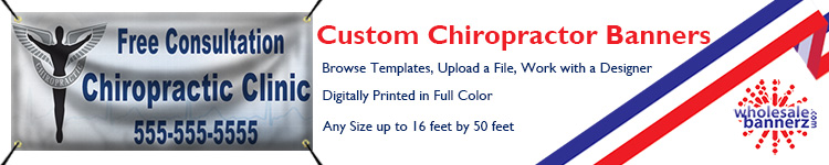 Custom Chiropractor Banners | Wholesalebannerz.com