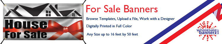Custom For Sale Banners from Wholesalebannerz.com