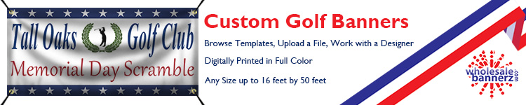 Custom Golf Banners from Wholesalebannerz.com