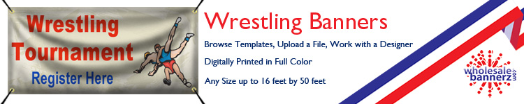 Custom Wrestling Banners from Wholesalebannerz.com
